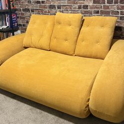 70” Velvet Sofa Bed - Like New