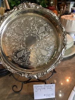 Wallace Baroque Silverplate Tray 14"