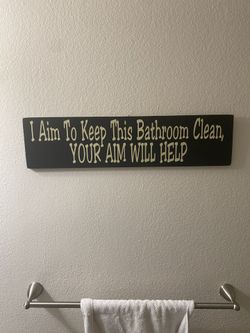 Wood Bathroom Wall Decor