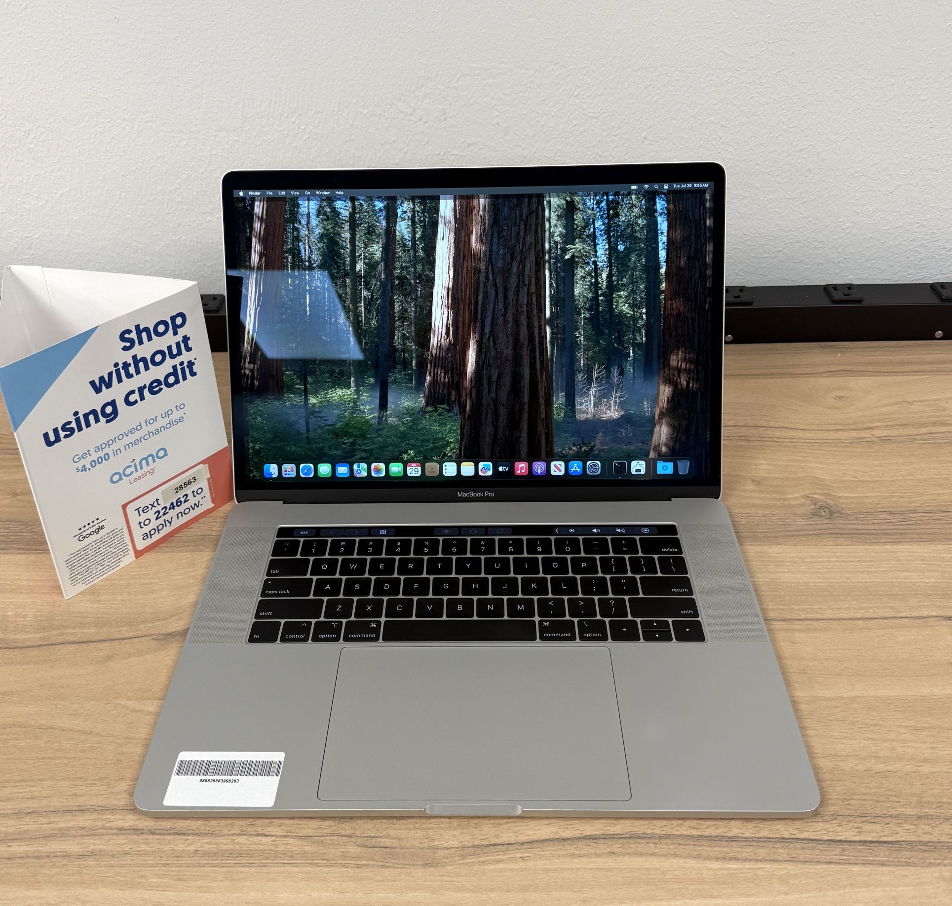 15 MacBook Pro Touchbar 32GB RAM*512GB Intel Core i7