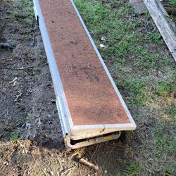 Aluminum and wood bleachers