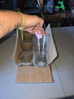 Clear Glass tumbler set