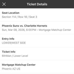 Phoenix Suns vs Charlotte Hornets