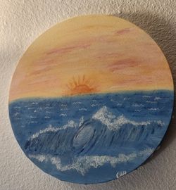 Waves Rolling In The Sunset