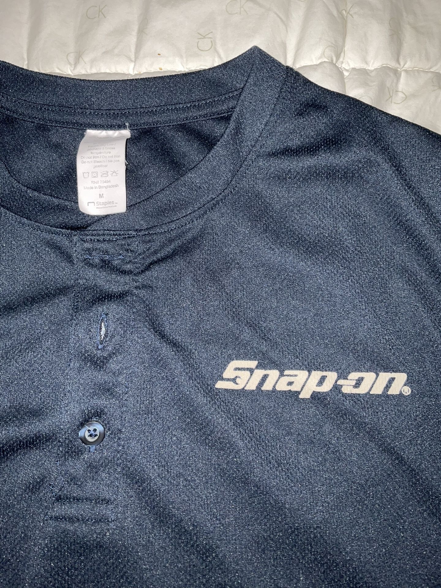 SNAP ON Long Sleeve Shirt Size Medium Mens