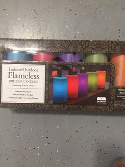 Brand new set of frameless LED colorful candles