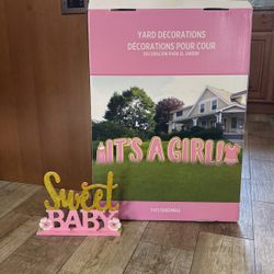 Baby Shower Sign!! It’s A Girl! 