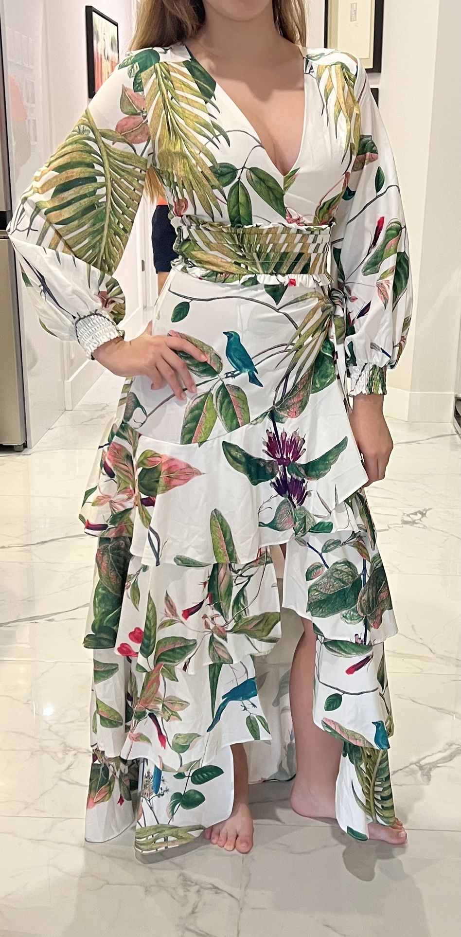 Long Flower Dress
