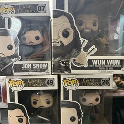 Funko pop game of thrones wun wun and john snow