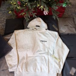 Light Oatmeal Essential Hoodies