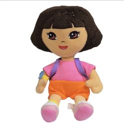 2013 TY Beanie Baby Dora The Explorer Plush 8" Stuffed Animal Doll Toy Nick Jr