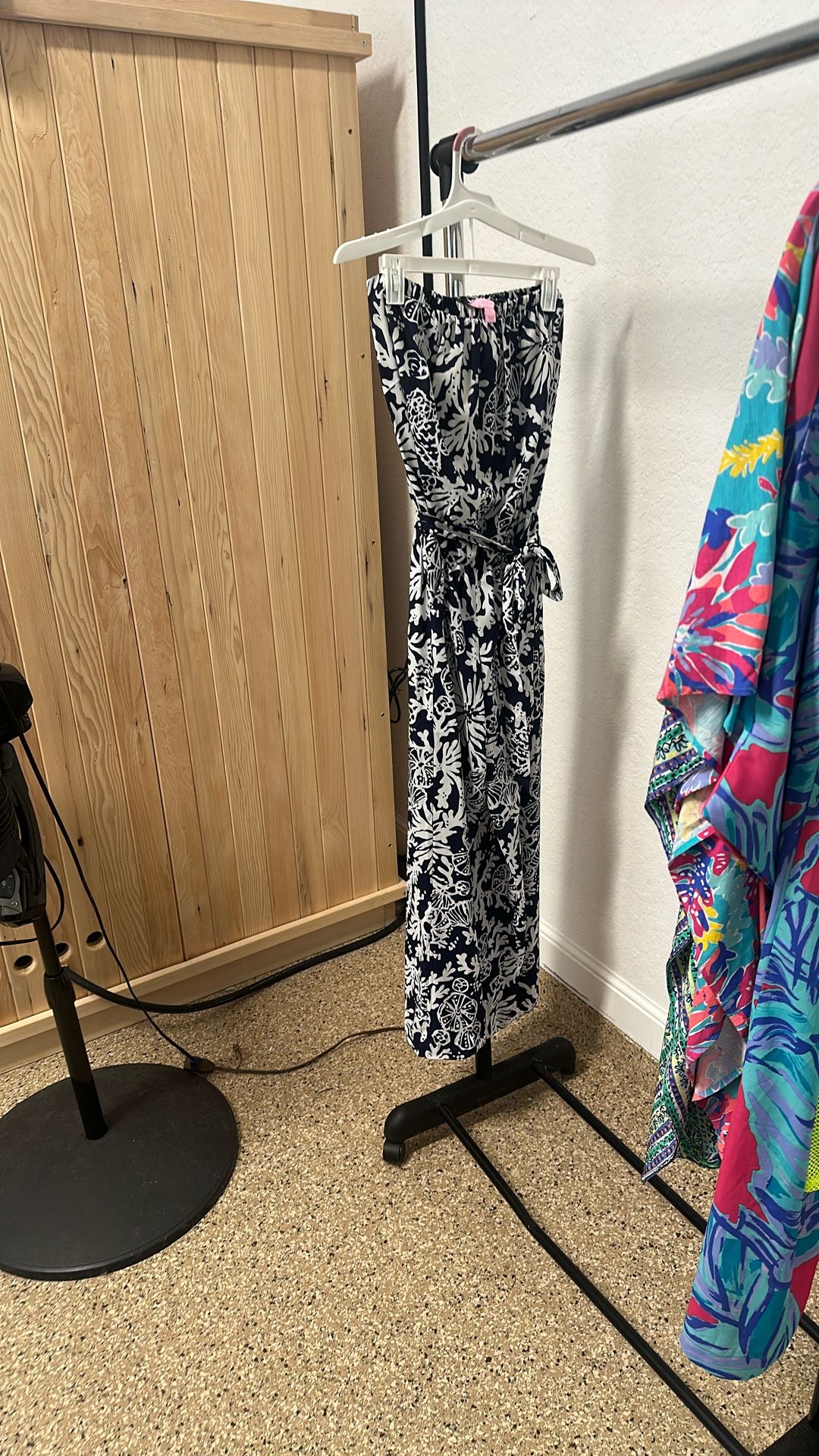 Lilly Pulyzer strapless one piece pant piece with matching tie