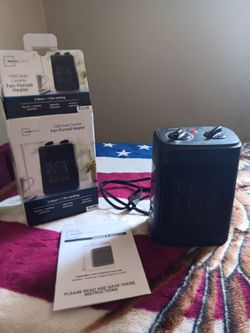 Portable Ceramic Heater  1500 watts fanny forced