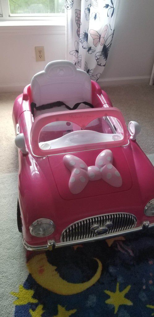 Mine Mouse  Pink Toy Car 