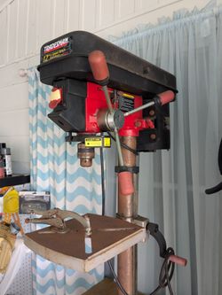 Tradesman 12-in 12-speed drill press with laser guide