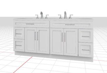 Vanity 72” Shaker White