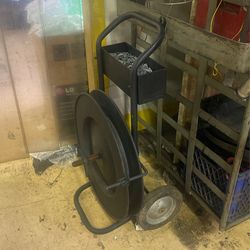 Pallet Strapping Cart! Great Shape Heavy Duty