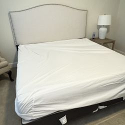 California King Frame + Mattress 