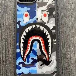 iPhone 8 Plus Phone Case Blue And Gray