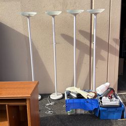 Free Desks File Cabinets Artificial Plants, lamps, Just Come And Take Them!