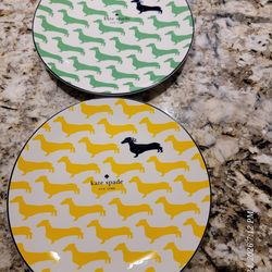 Kate Spade Lennox Wickford Dachshund Accent Plates