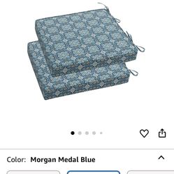Magpie Fabrics Outdoor Seat Cushions. 2 Pack 18”x18” 