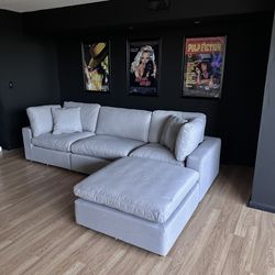 New Grey Sofa Cloud Couch Sectional