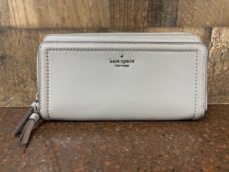 Kate Spade Leather Double-Zip Wristlet Wallet (A1D004601)