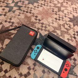 Nintendo Switch Console Bundle + Dock + Carrying Case
