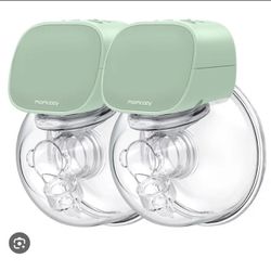  Momcozy S9 Wearable Breast Pump, Hands Free Breast Pump,  Portable Electric Breast Pump with 2 Mode & 5 Levels, Painless  Breastfeeding Breastpump Can Be Worn in Bra, 24mm Grey,2 Count (