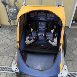 Double Kids Bike Trailer & Jogging Stroller