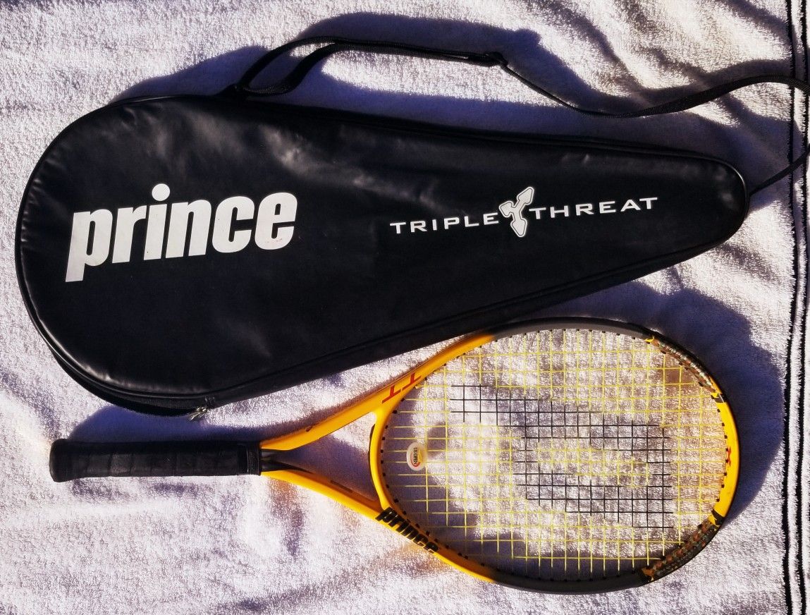 PRINCE SCREAM TRIPE THREAT TENNIS RACKET WITH COVER