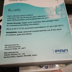 Lidocaine Patches 5% Boxes