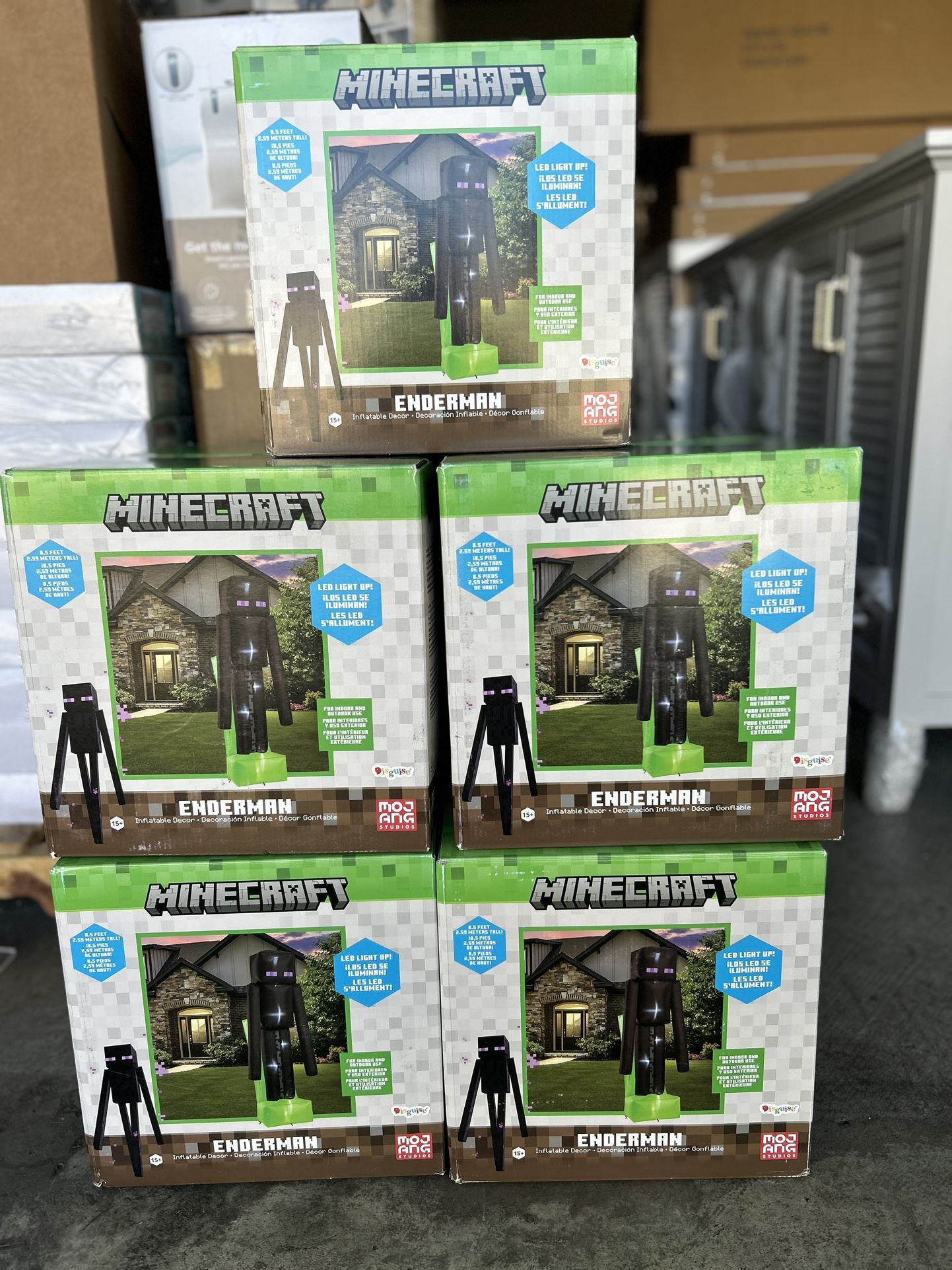 Minecraft Enderman Inflatable 8.5ft Party Decor Christmas 