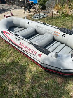 Inflatable boat and trolling motor