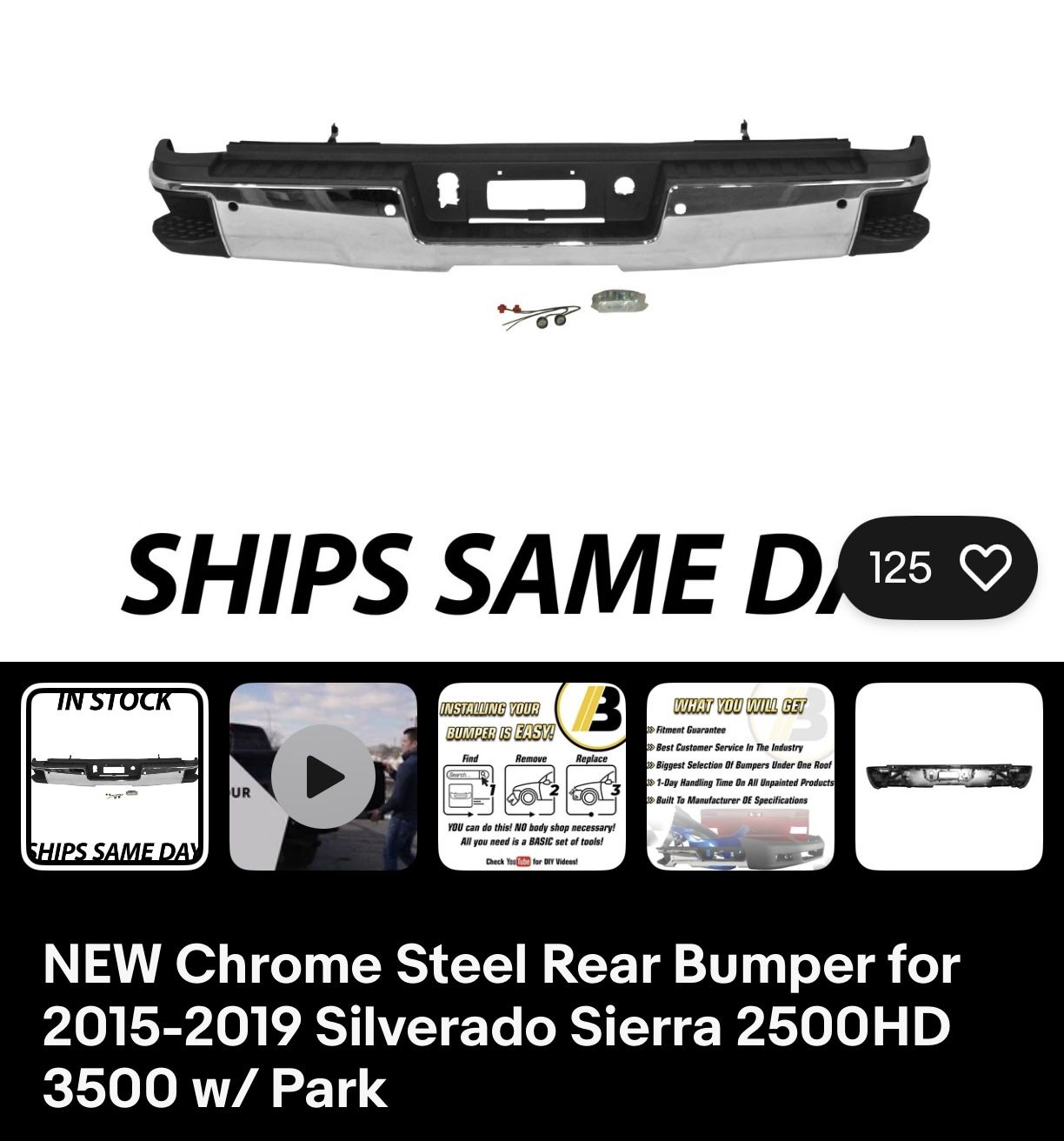 Gm Full Size Rear Bumper