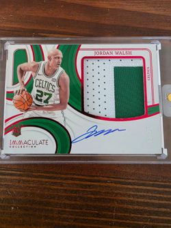 Jordan Walsh Celtics Immaculate Collection RC Auto Patch /25