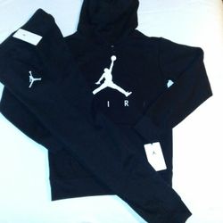 Jordan Boys Youth 2pc Jogger Set With Hoodie- Large 
