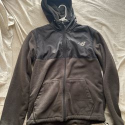 New balance green/black zip up hoodie