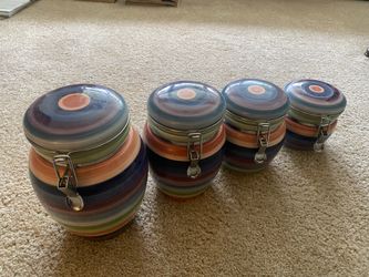 Canisters and Matching plates