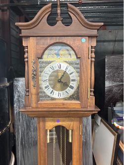 Vintage Sun and Moon Grandfather Clock FREE DELIVERY