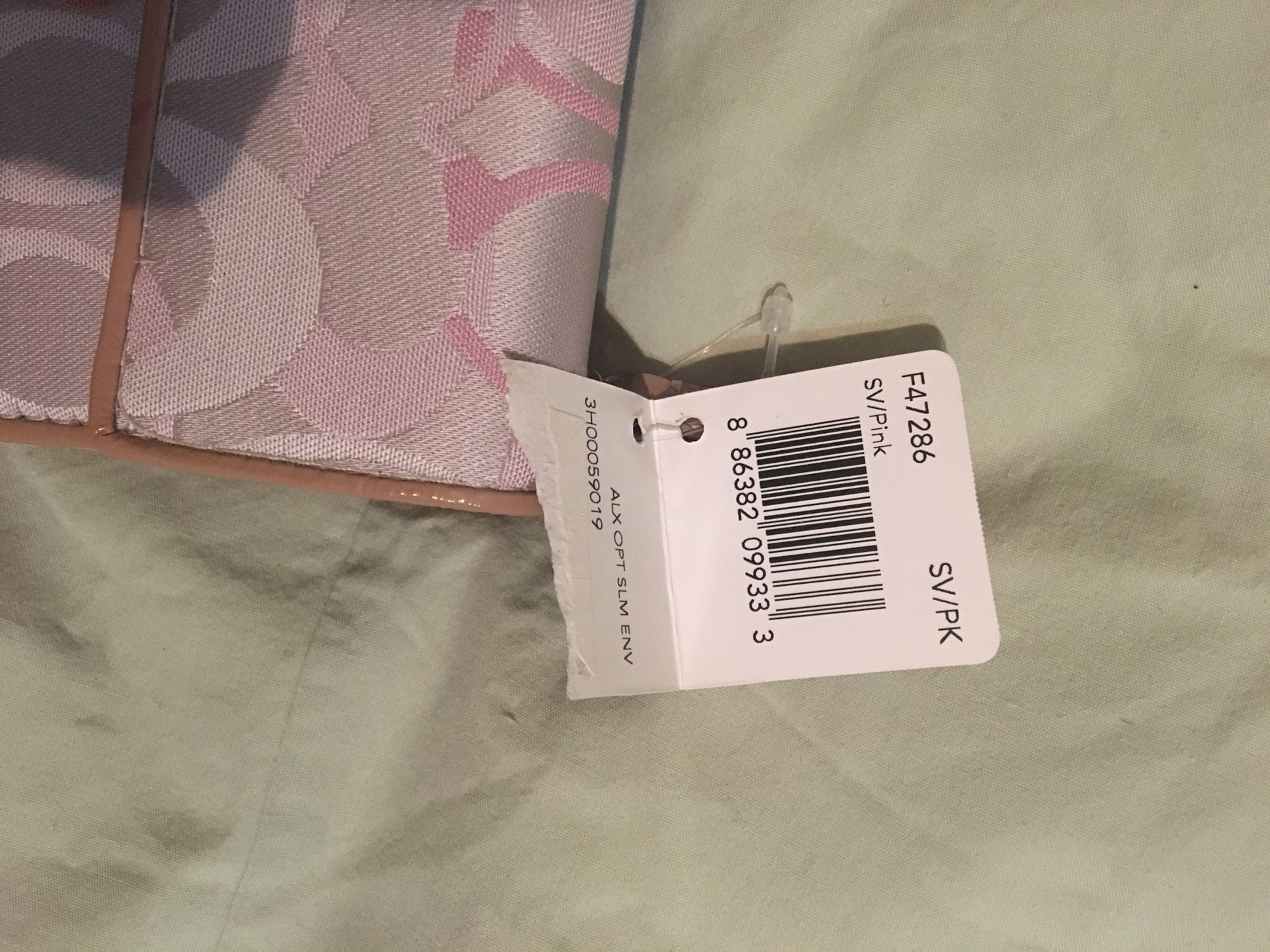 Coach Pink Envelope Wallet