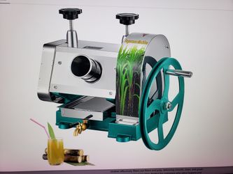 Sugar Cane Prrss Juicer Extractor Machine - Heavy Duty Triple Stainless Stee L Roller Design - Commercial