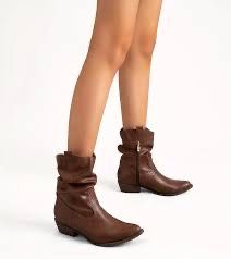 MaxMuxun Women's 11 Western Cowgirl Boots with Low Heel Ankle Pointed Toe