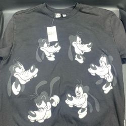 Noon Goons x Disney Moodswing Goofy Cotton Graphic Sweatshirt in Black