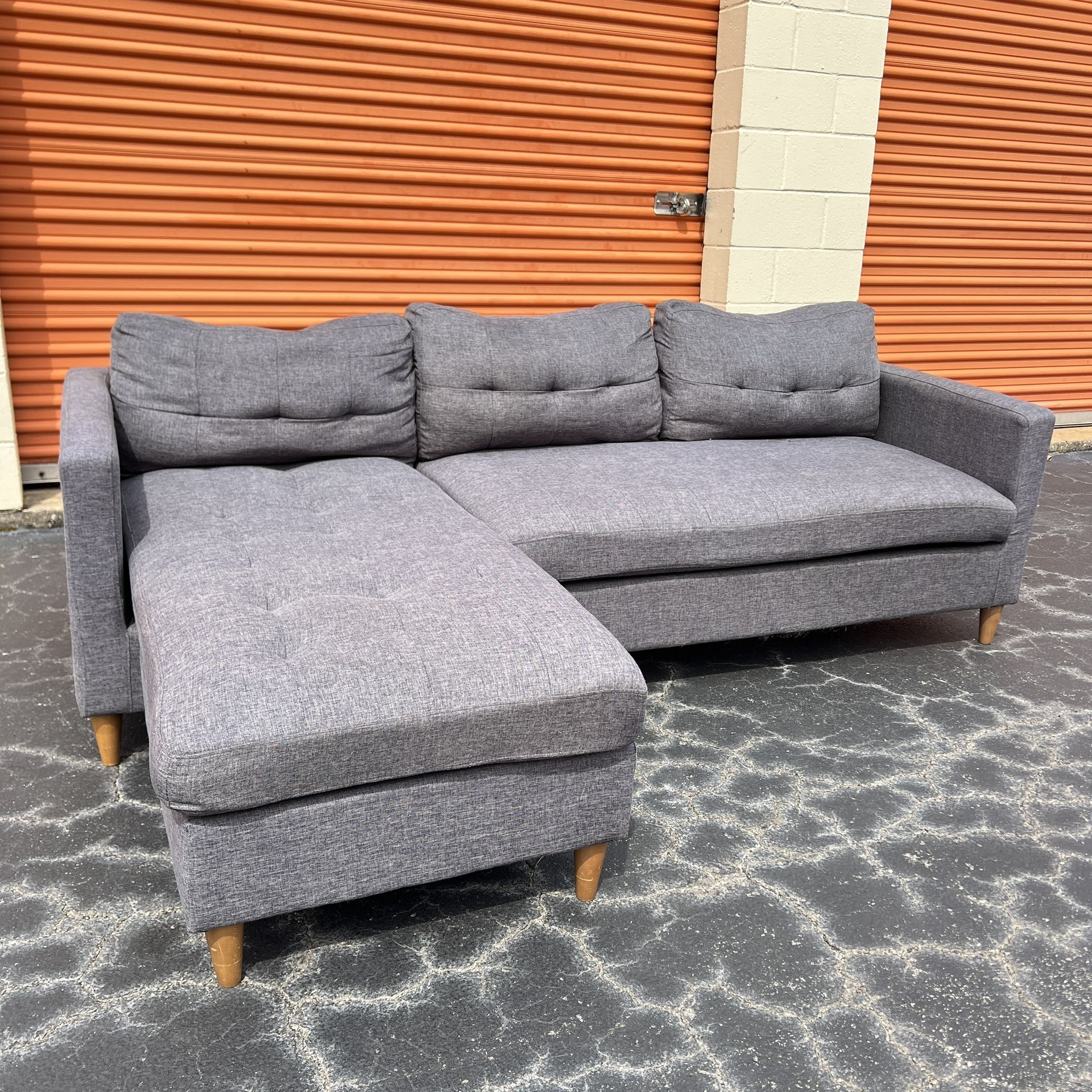 Free Delivery - Sectional Couch with Reversible Chaise