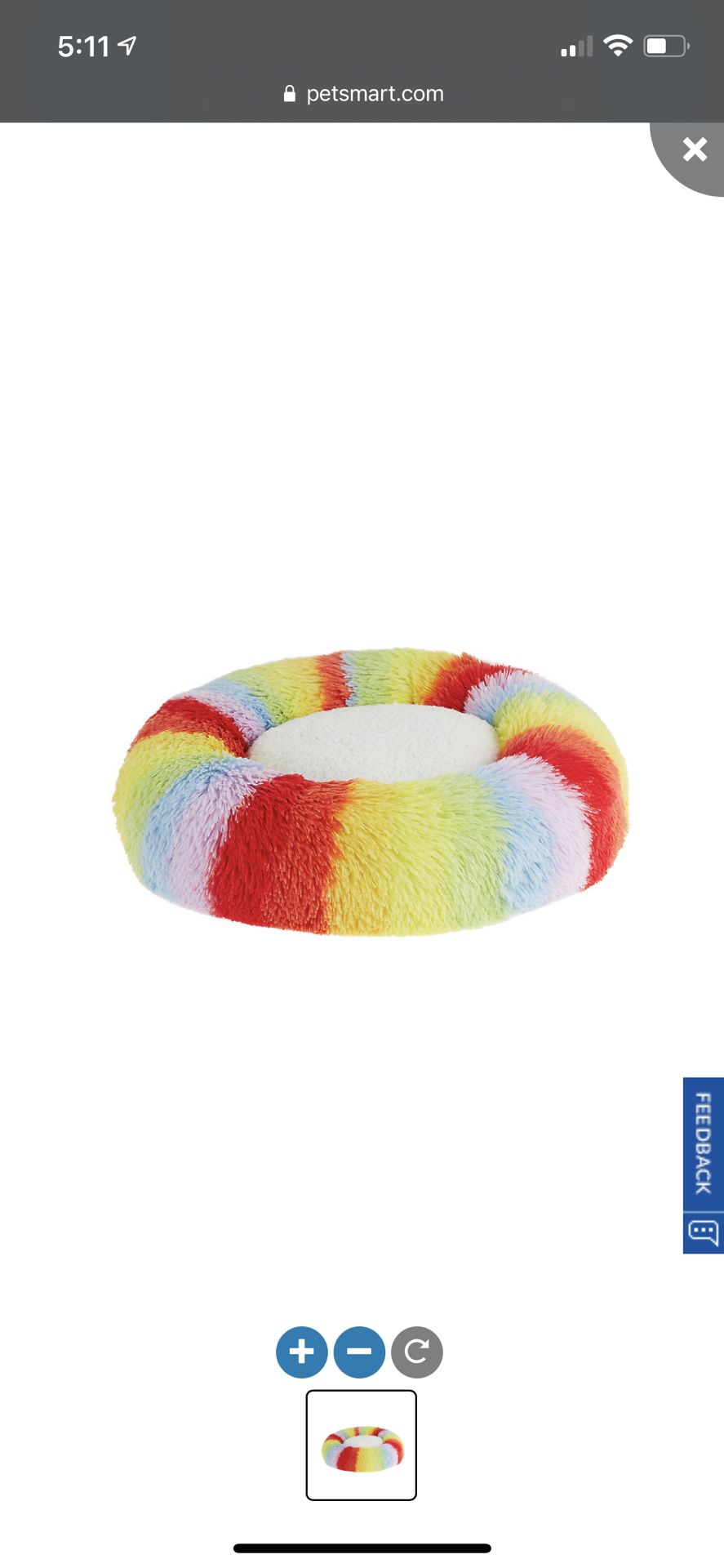 You Are Loved Pride Rainbow Stripe Donut Pet Bed