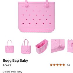 Pink medium bogg bag