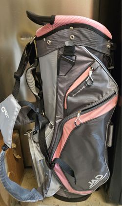 JAD Golf Stand Bag Pink and Gray