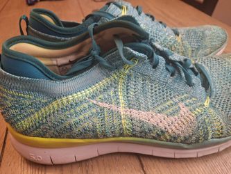Womens Size 7.5 Nike Free 5.0 Turquoise Running Sneakers Gym Walking School Work